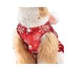 Weihnachts-Hundekleidung Hundekleid Winter Cosplay Katze Haustier Niedlich Bedruckte Schneeflocke Prinzessin Rock Schleife Ärmellos Welpenkostüm