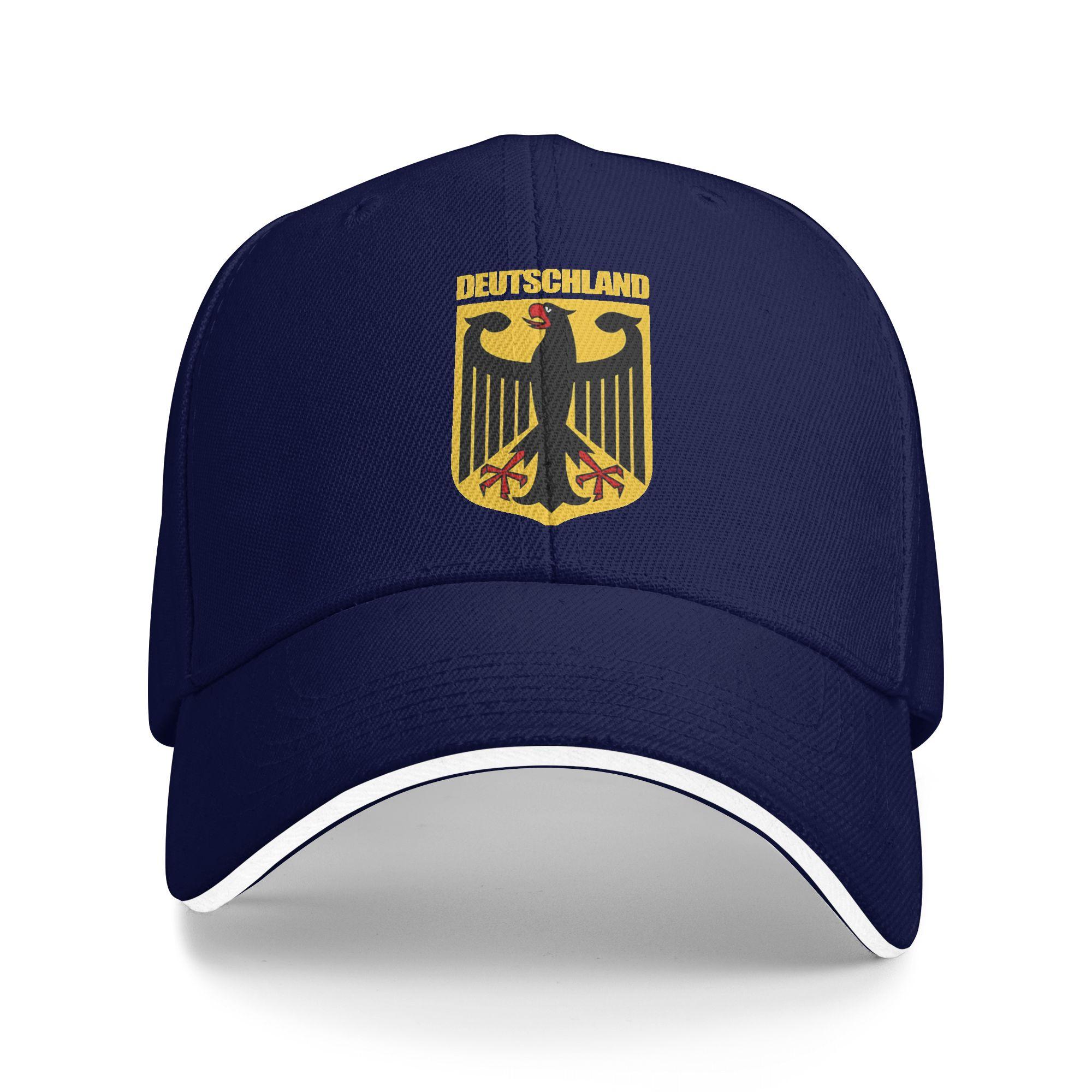 

Deutschland Flag of German Baseball Cap Running Hippie Sun Visor Trucker Hat Female Male y2k Cute Print Baseball Caps One Size