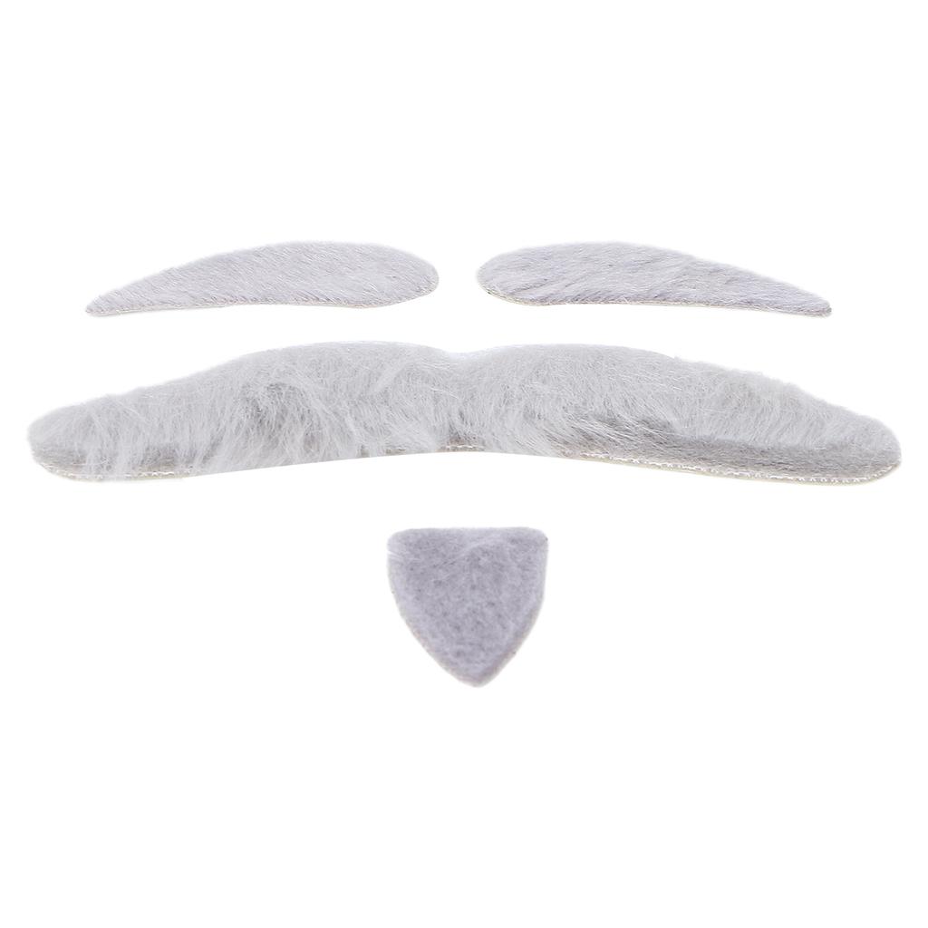 Falešný knír Samolepicí Novinka Maškarní kostým Knír Nálepky na obočí Party potřeby