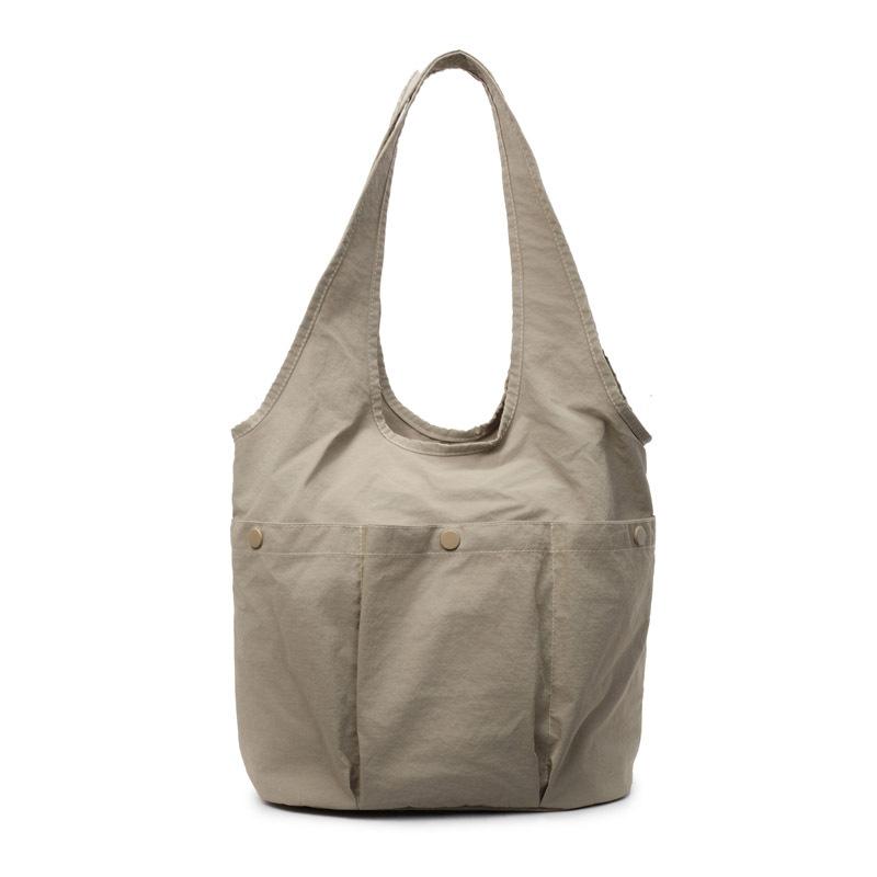 2025 spring tote bag casual simple small fresh fashion shoulder bag outdoor cloth bag solid color women