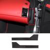 2pcs Real Carbon Fiber Door Panel Cover Trim Sticker For Jaguar F-type 2013-