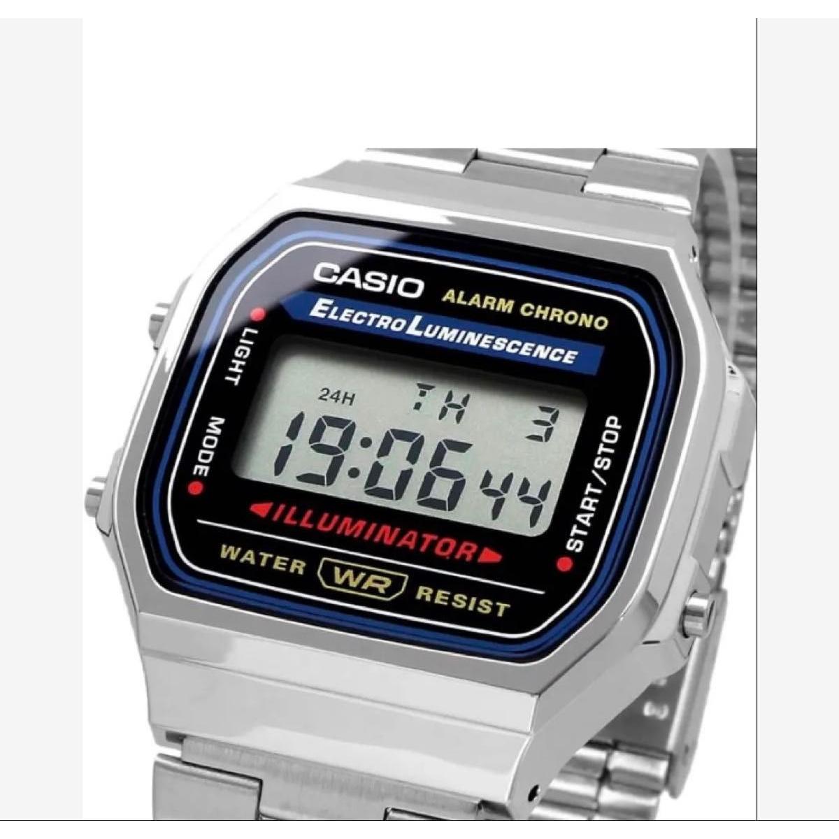 Used [Dead stock item] CASIO Casio Standard Digital Watch A168WA-1 Silver