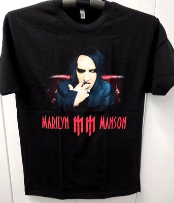 MARILYN MANSON T-shirt Goth Rock Alt Metal Tee Men's LARGE Black New