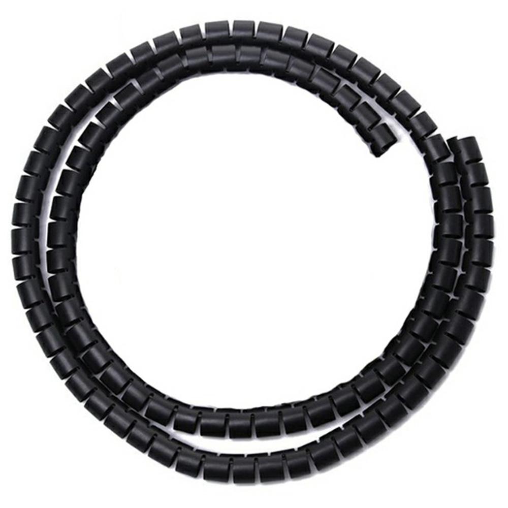 1m Cable Management PE Sleeve Computer Wire Flexible Power Cord Organizer 10mm Diameter A