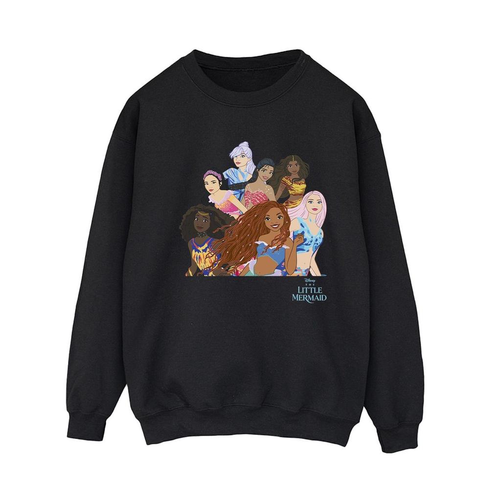 The Little Mermaid Womens/Ladies Group Sweatshirt