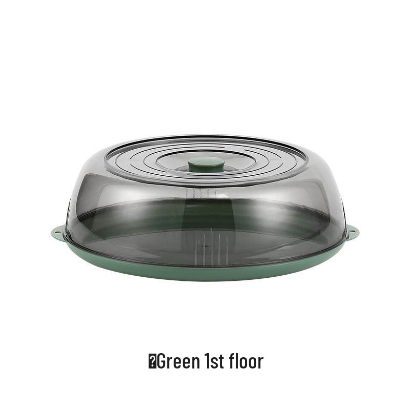 Insulated Multilayer Transparent Food Warmer Cover - Dustproof & Insectproof for Home Dining Table