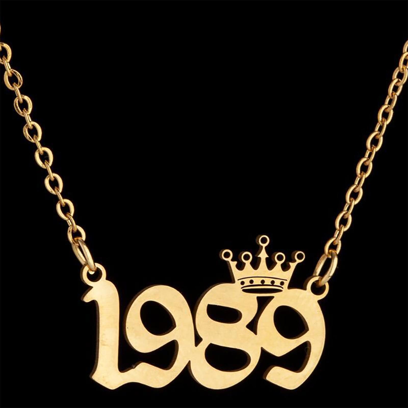 

Fashion Pendant Lady Necklace Girls Digital Necklace One Size