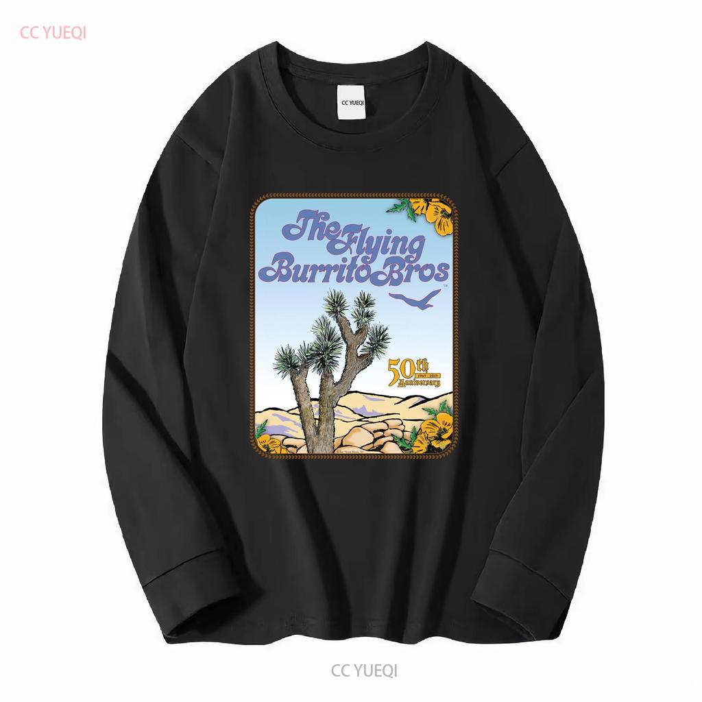 The Flying Burrito Brothers Band Poster T Shirt Cotton For  vintage Washed Stylish Soft Comfortable Casual Slightly fashion