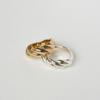 LECLAT TRI TWIST RING SILVER/VERMEIL
