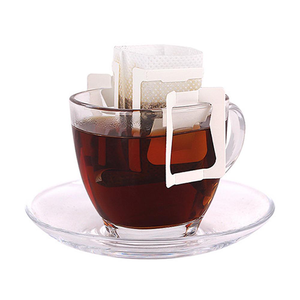 Carte da Filtro, Filtri per Caffè in Carta, Filtro Caffè Portatile, 50 Pezzi Sacchetti Filtro Caffè con Orecchie da Appendere, Appendere Sacchetti per Filtro per campeggio, attività, viaggi