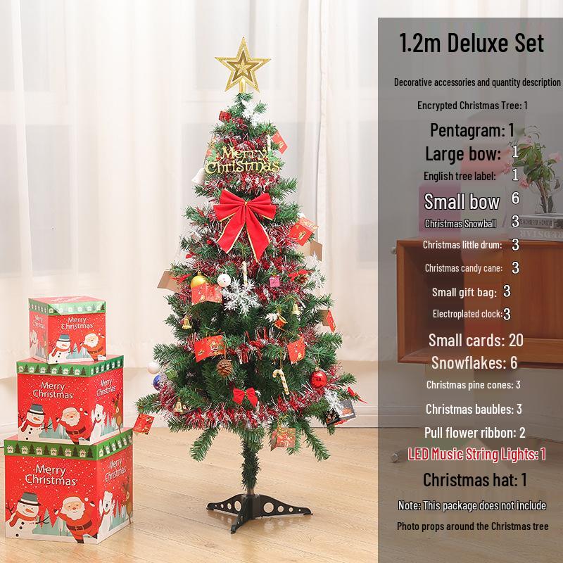 Christmas Tree Set with Window Decorations (60cm, 1.2m, 1.5m, 1.8m, 2.1m)