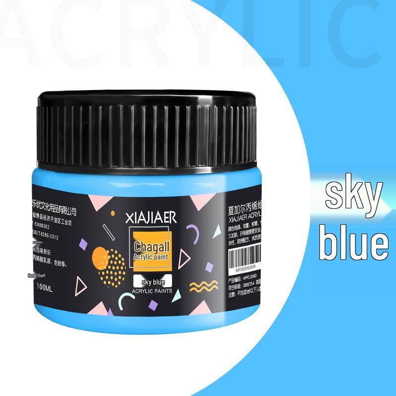 Acrylic Paint 100ml for Hand-painted Art: Wall, Graffiti, Stone, T-shirt - 38 Vibrant Colors