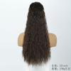 European American Wig Women Fluffy Long Curly Hair Corn Perm Wool Roll Drawstring Ponytail High Temperature Silk