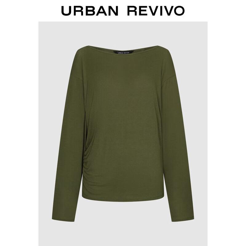 UR Women s Pleated Backless Long-Sleeve T-Shirt S