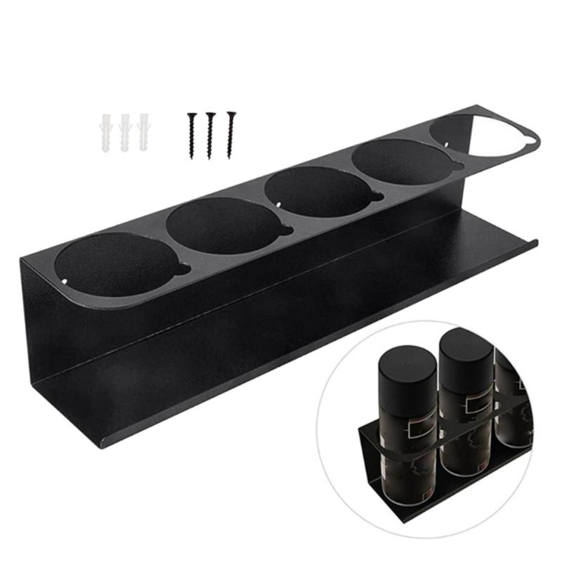 Set of 2 Sturdy Metal Bottle and Can Holders with Rustproof Coating Ideal for Garages and Auto Repair Shops Use