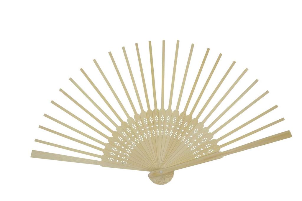 Smiti Fan Plain White 7 inches Unisex 25 5 Ribs Ribs, Wood, Wood, (21 cm), Size, Ribs,