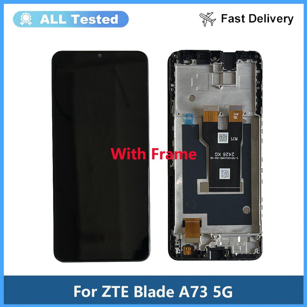 

LCD Screen and Digitizer Full Assembly For With Frame ZTE Blade A73 5G