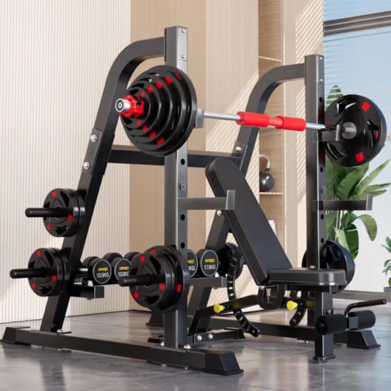YANBO Professional Free Squat Rack and Weightlifting System