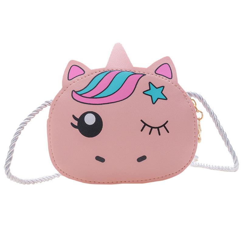 Adorable Pu Leather Unicorn Shoulder Bag For Kids Cute And Stylish Mini Crossbody