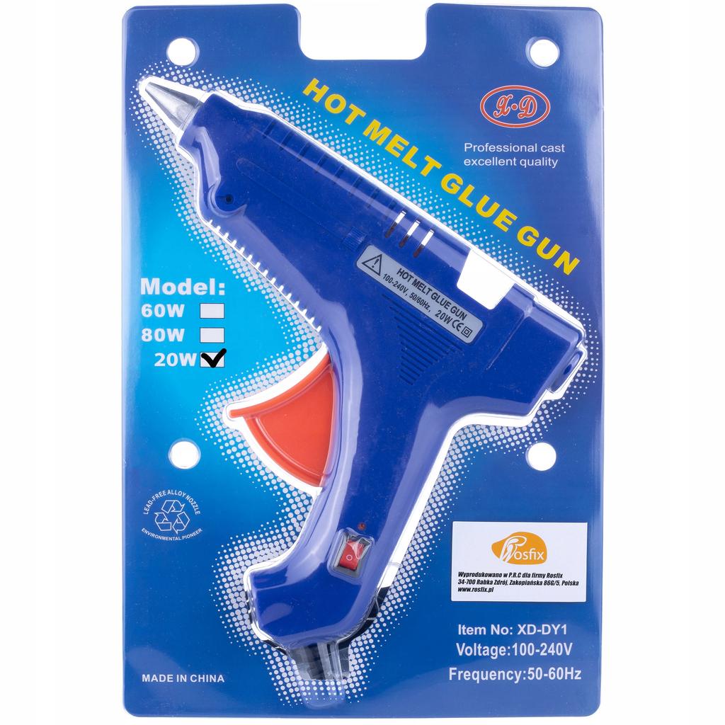 Rosfix Pistolet Do Kleju Na Gorąco MiniStick 20W – Lekki I Poręczny | Wkłady 7 Mm | Idealny Dla Dzieci I Młodzieży