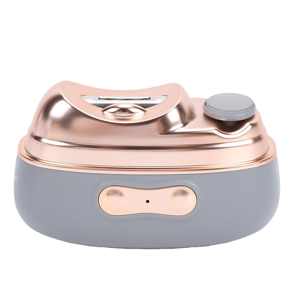 Electric Nail Clipper 4 In 1 Ultra Quiet Automatic Fingernail Grinder with LED Guide Light and Curing Lamp Gray
