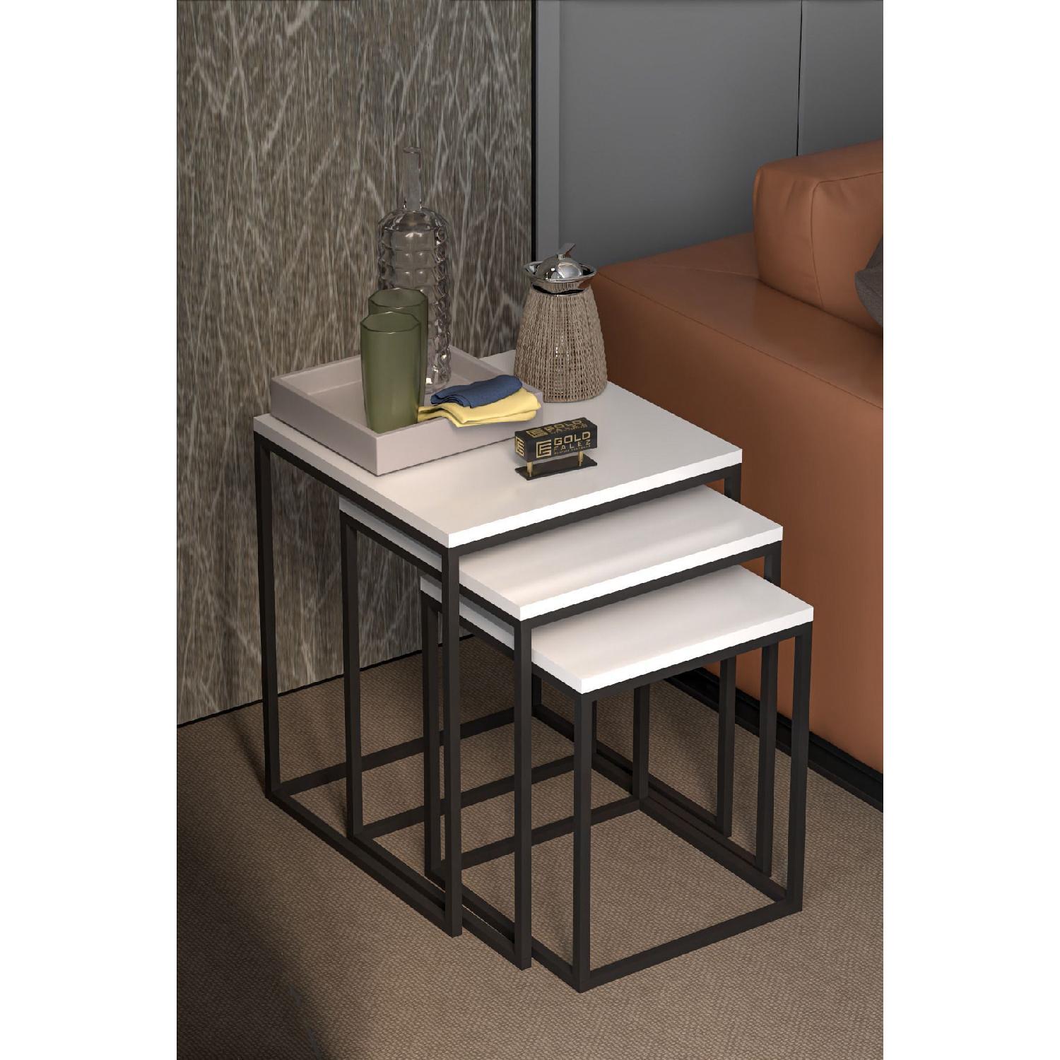 

Столик раскладной 3 предмета Cube Белый