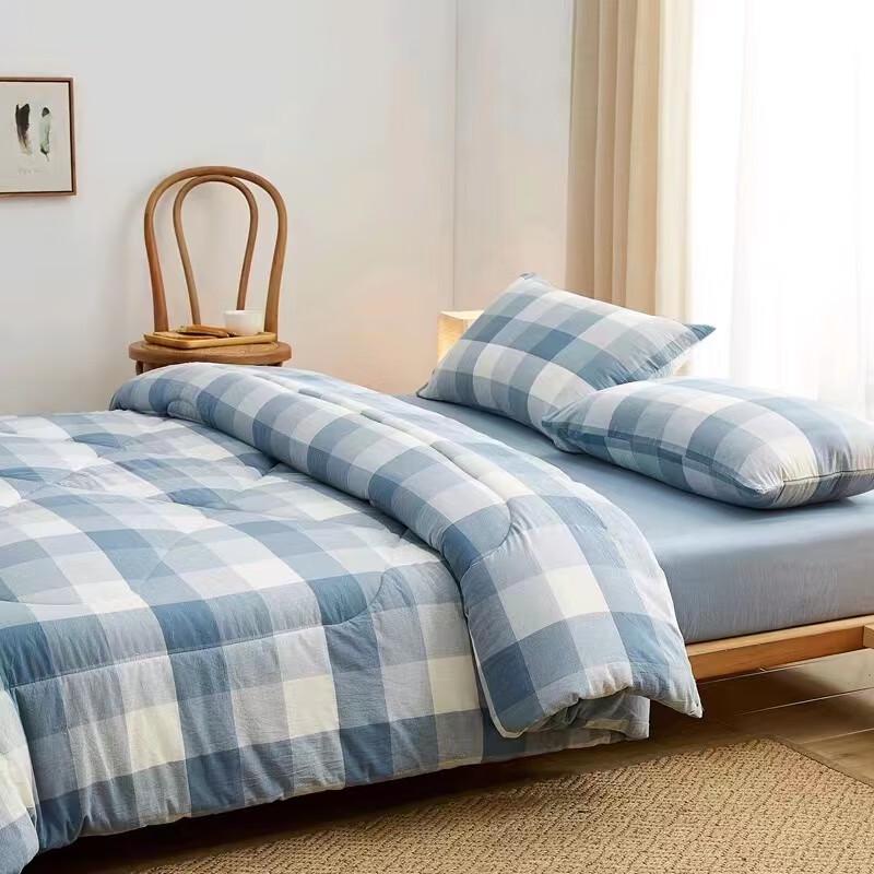 Winterdecke aus gewaschener Baumwolle und Polyester