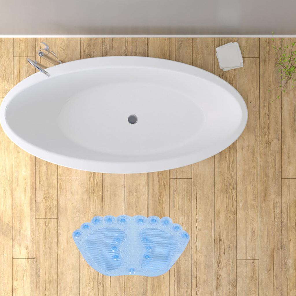 1Pcs Transparent PVC Anti Slip Foot Massage Bath Mat Suction Cup Ground Mat for Shower Stall Sauna Spa Hospital Locker Room