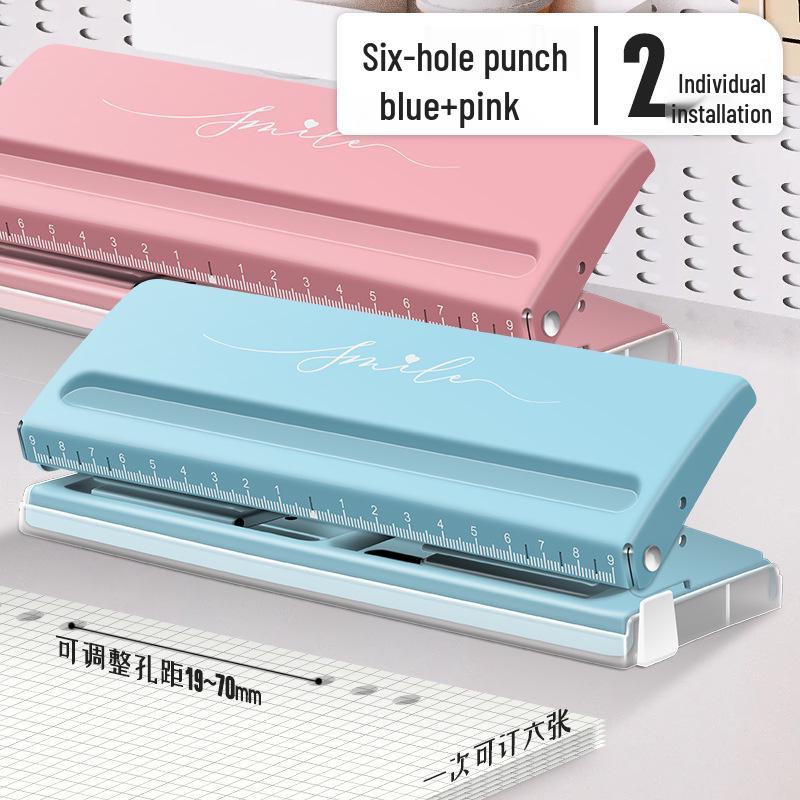 Punching Machine 9170: A6 Loose-leaf Six-hole Planner and File Round Hole Puncher