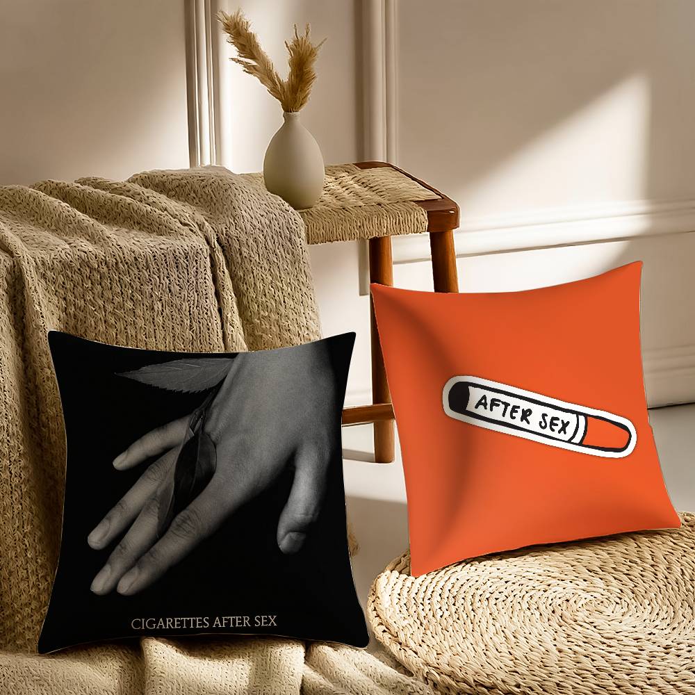 Hot C-cigarettes After Sex Pillow Case Sofa and Living Room Decorative Cushion Covers Dust-proof and Mite-proof Invisible Zipper