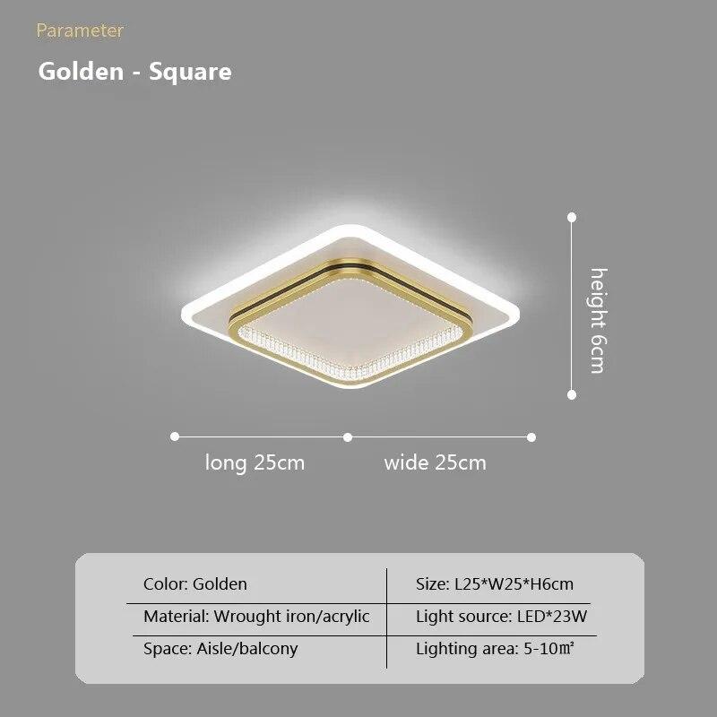 LED stropní svítidlo Domácí interiérová výzdoba pro ložnici Foyer Chodba Ulička Svítidlo Creative Geometry Light