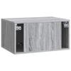 Wall Mounted TV Cabinet Grey Sonoma 59.5 x 41 x 30 cm