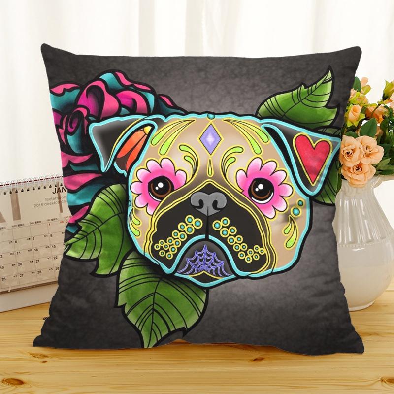 

Забавная милая подушка для собаки, подушки для поясницы для автомобиля и дивана, наволочка для подушки, аниме, домашний декор O
