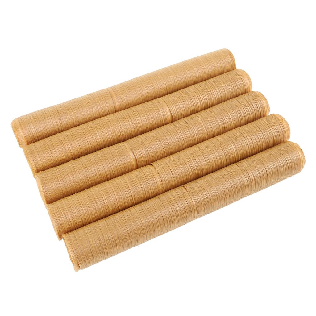 5 STK Pølse Kollagen Tarmer Utmerket Seighet Trygge Spiselige Tørkede Pølsetarmer Skinn for Hjemmekjøkken