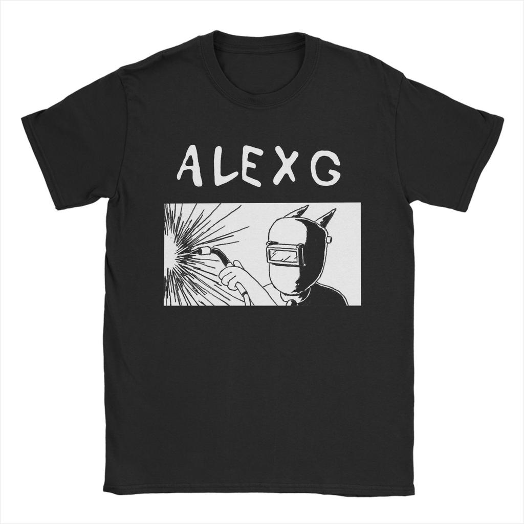 Men Women T-Shirt Singer Alex G Print T-Shirts Hip Hop  Beach Tee Shirt Vintage Pattern 100 Cotton Clothes Birthday Gift