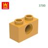 125Pcs/lot 3700 1x2 1 Hole Constructing Blocks MOC DIY Accessories Compatible With Bricks Children Toys Gift Box