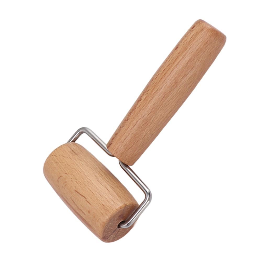 Dough Baker Roller Small Wooden Rolling Pin Non Stick for Pizza Baking Home Kitchen Utensils