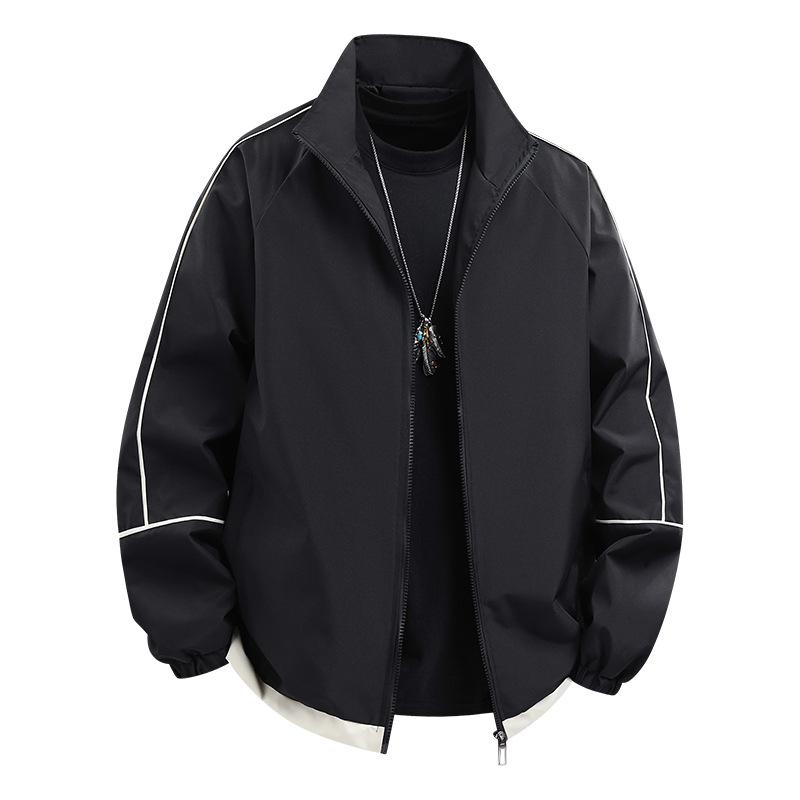 Jacke Herren Stehkragen Herbst und Winter Herren Koreanischer Stil Slim Jugend Vielseitig Outdoor Lässig Vielseitiges Oberteil Jacke