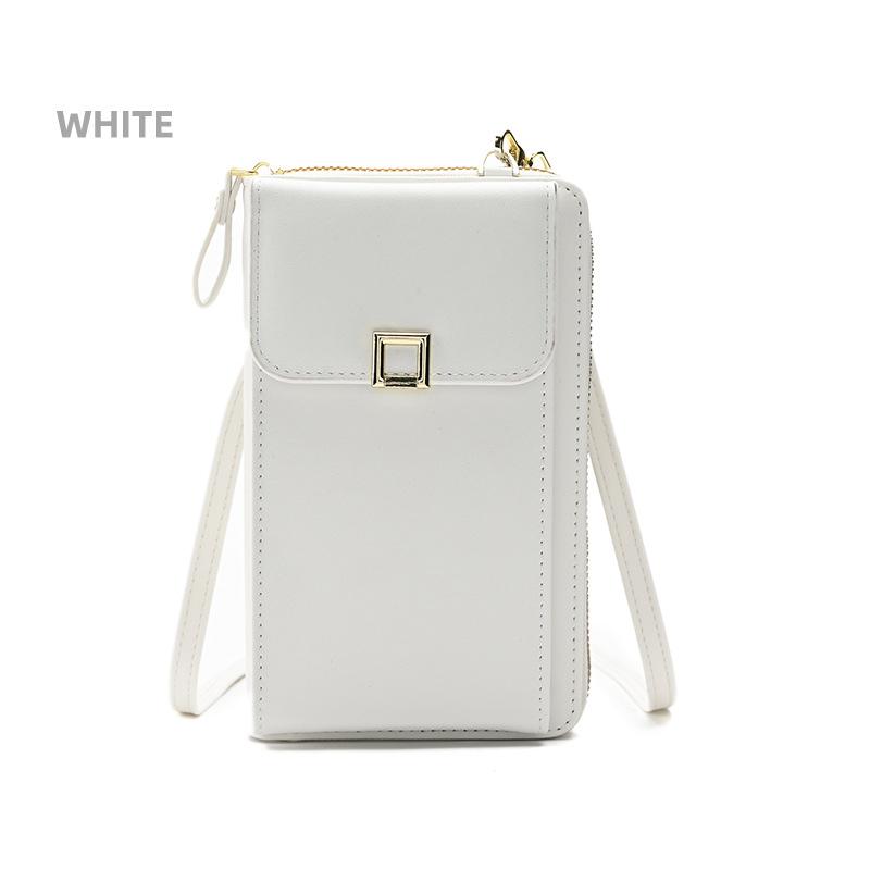 Borsa per cellulare Portafoglio per smartphone Borsa a tracolla in pelle Borsa da donna tattile all'aperto impermeabile