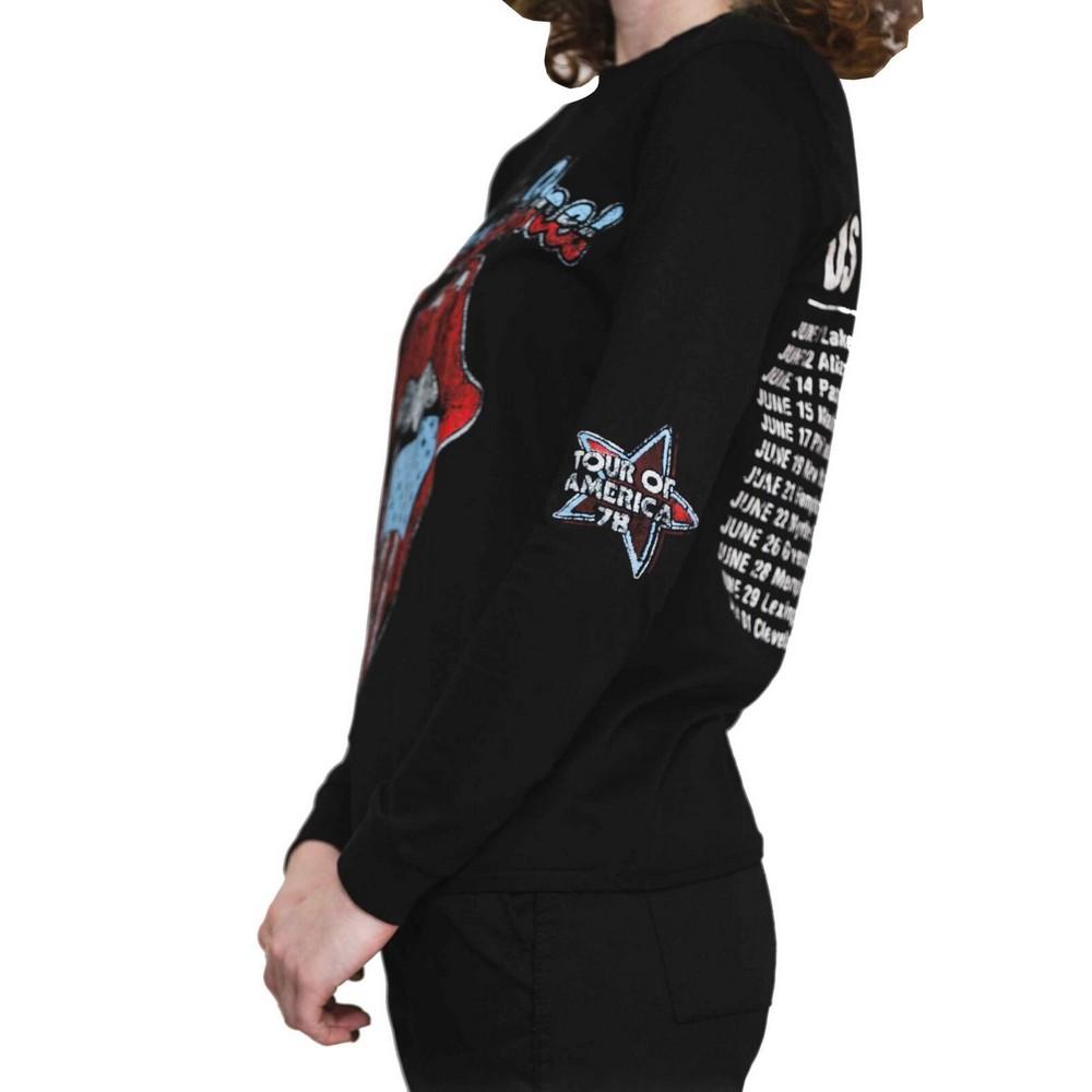 The Rolling Stones Unisex Adult US Tour Â´78 Long-Sleeved T-Shirt