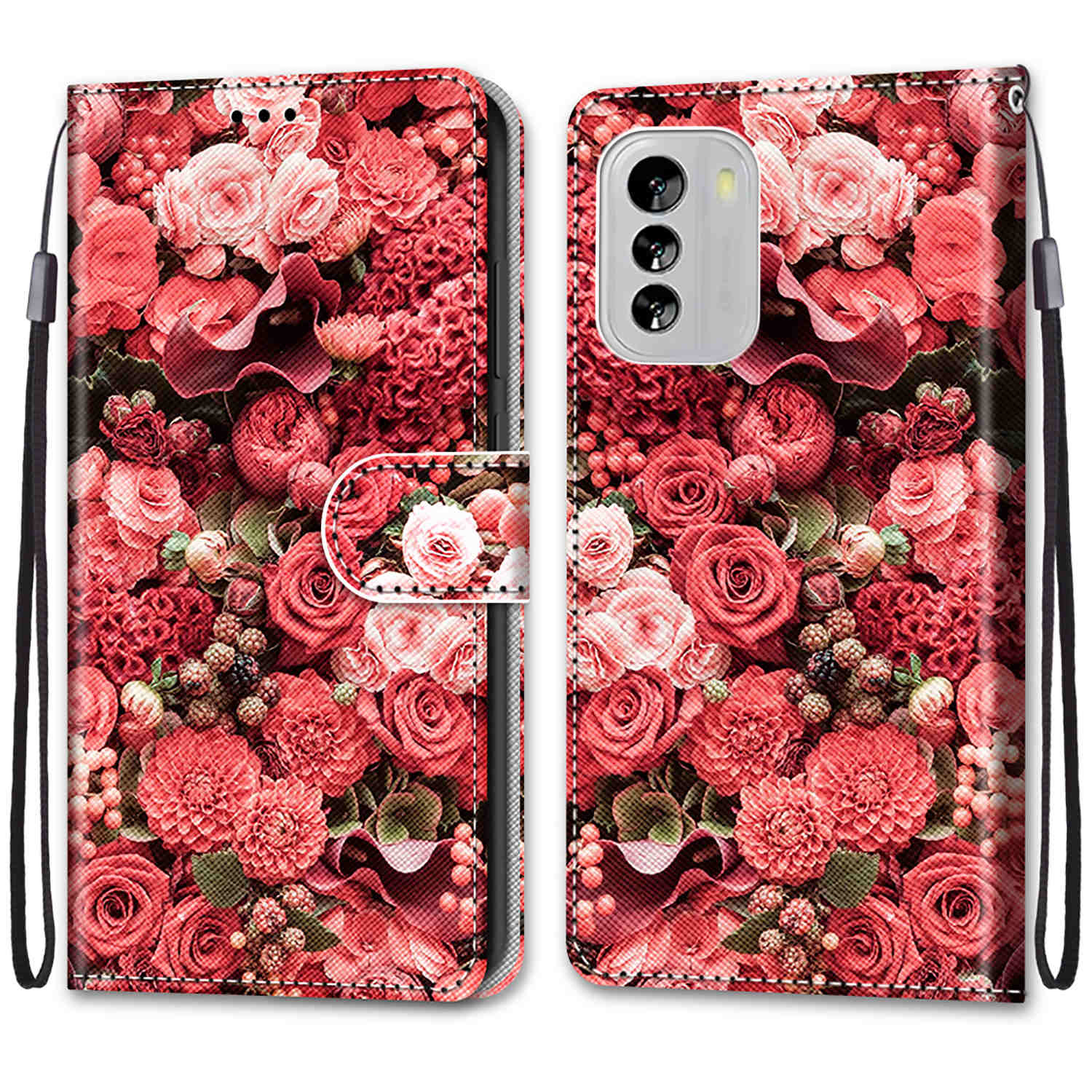 

Розкішний розписний шкіряний чохол Wallet Book Style Protective Cover для Nokia G42/Nokia G310 5G/Nokia C32 C12/Nokia G60/Nokia G21 G11/Nokia C01 Plus Nokia G60 5G