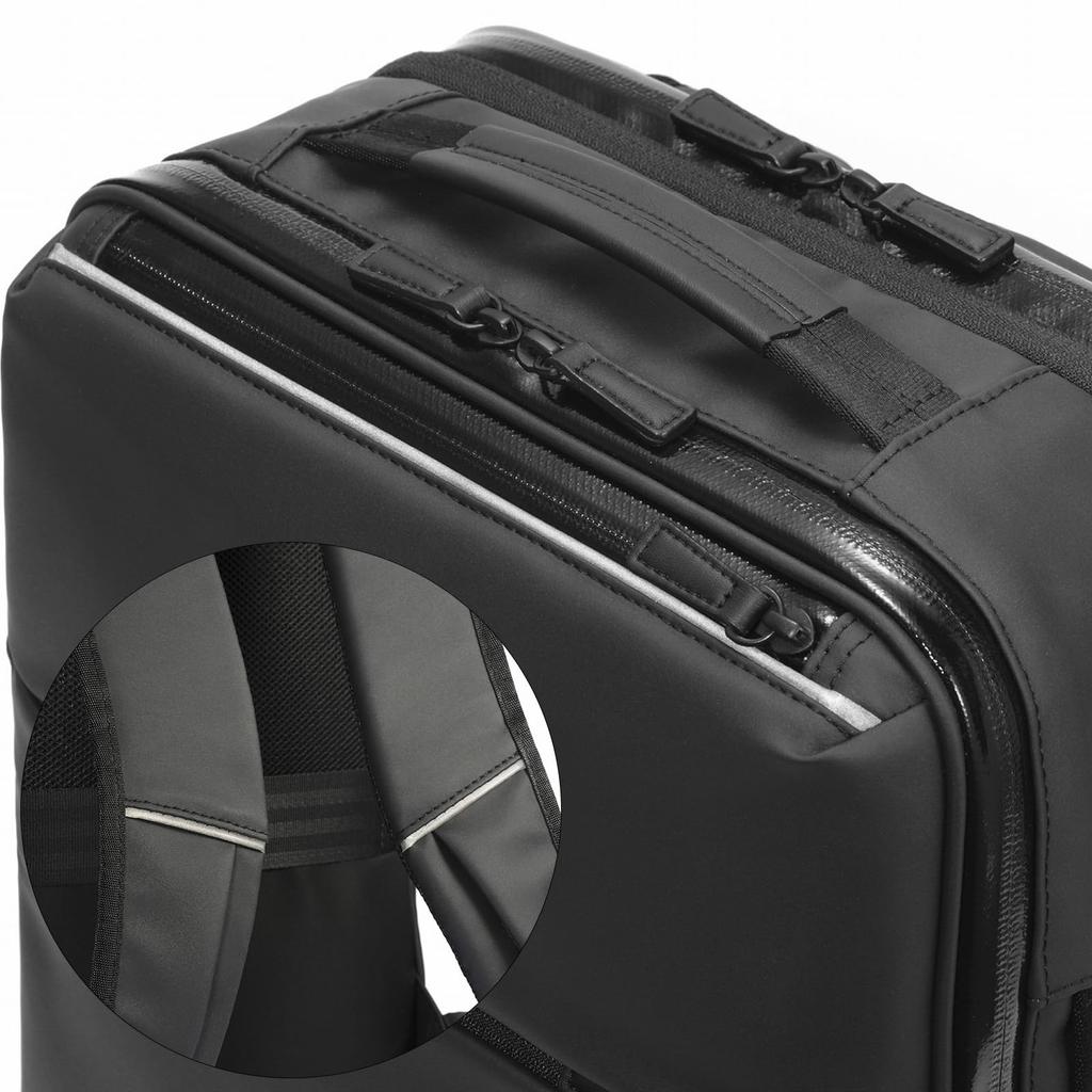 Ace Gene Gadgetable PF Phase Free Ryggsäck, Utbyggbar Kapacitet, Rymmer A4-storlek, 13,3-tums Laptop, Inkluderar Visselpipa och Bröstrem, och Utrustad med