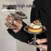 European Stainless Steel High-Foot Dessert Cup for Ice Cream and Pudding
