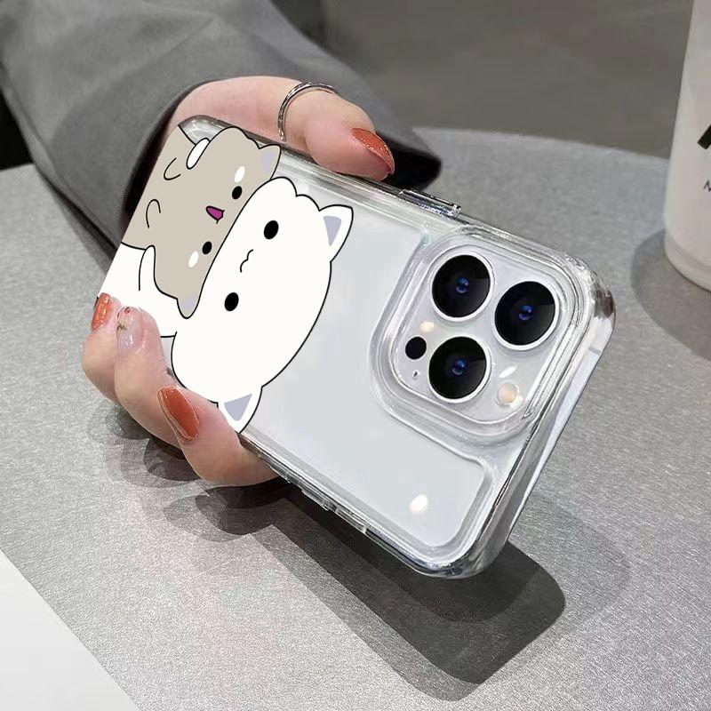 Phone Case For Samsung Galaxy A55 A54 A53 A56 A35 A33 A15 S25 S24 Ultra S23 S21 FE S22 Plus Cute Animal Cat Soft Silicone Cover
