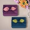 Furoshiki 2-piece set 70cm chirimen reversible double-sided dyed 4-sided sewn Japanese pattern stylish two-width lunch wrap gift bottle kimono bag eco