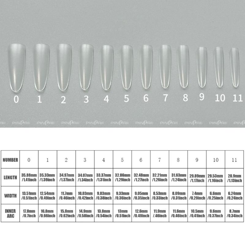 240 Stück Klare Falsche Nägel Full Cover Aufkleben Nägel Press On Nägel Künstliche Nägel Extras Lange Nagelspitzen