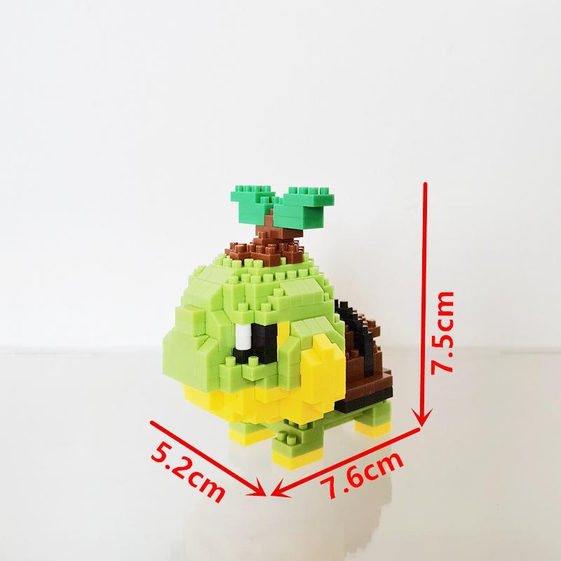 Anime Pokémon Building Blocks Assembly Anime Charizard Doll Blastoise Bulbasaur Gengar Bricks Figures Toy for Kid Gift