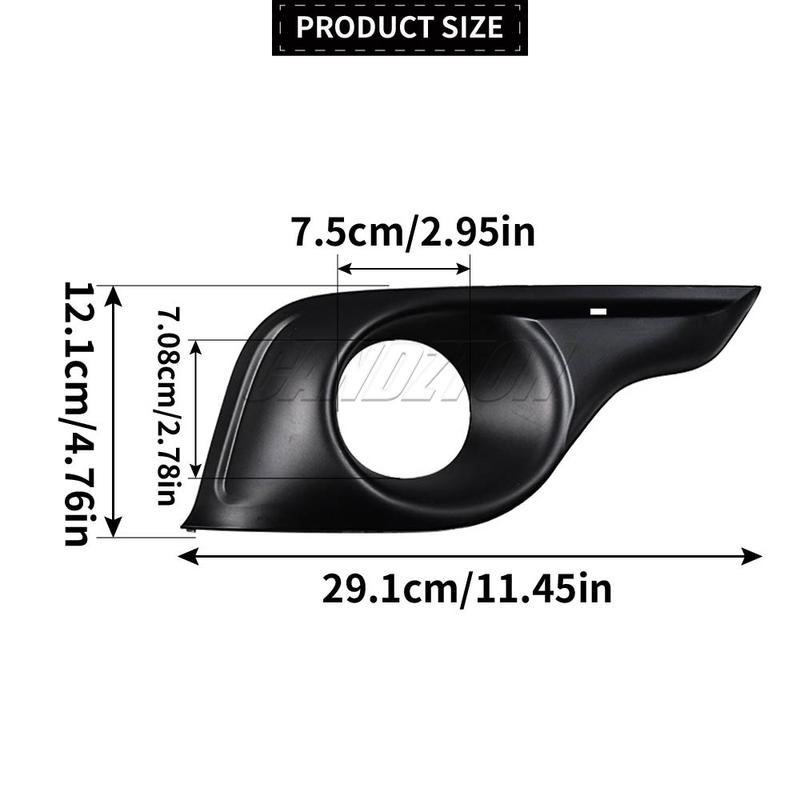 New For Citroen DS4 2011-2015 Front Bumper Fog Lamp Grille Trim Left or Right ABS Black 745375 Easy Installation Car Accessories
