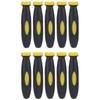 Easy Use Wood Files Handles Rubber Office Accessory Rust Proof Hand 10Pcs
