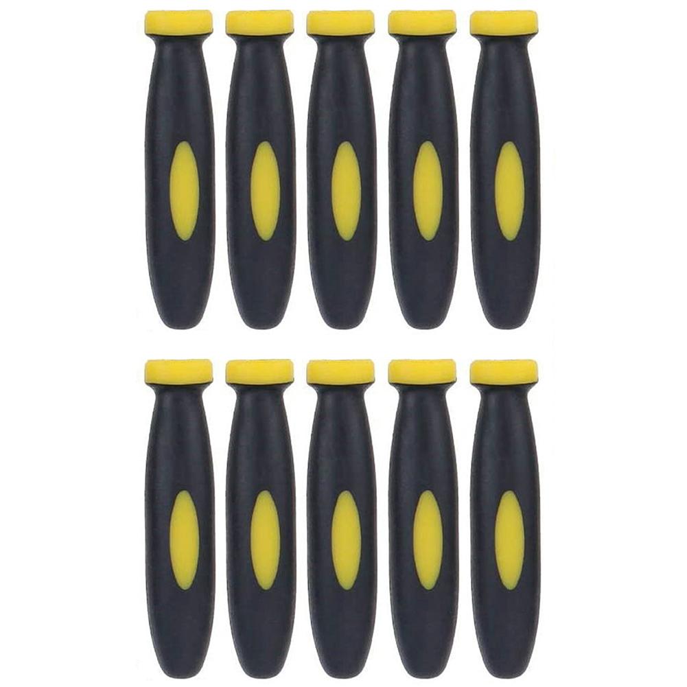 Easy Use Wood Files Handles Rubber Office Accessory Rust Proof Hand 10Pcs